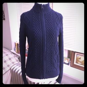 Uniqlo Ines de la Fressange cable zipper sweater